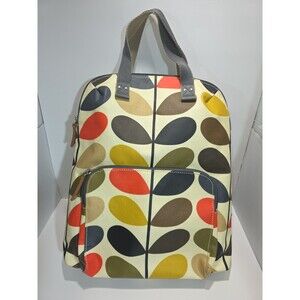 Orla Kiely Multi Stem Backpack Coated Canvas Retro Floral